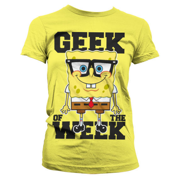 Billede af Svampebob Firkant, Svampebob: Geek Of The Week T-shirt (Kvinder)