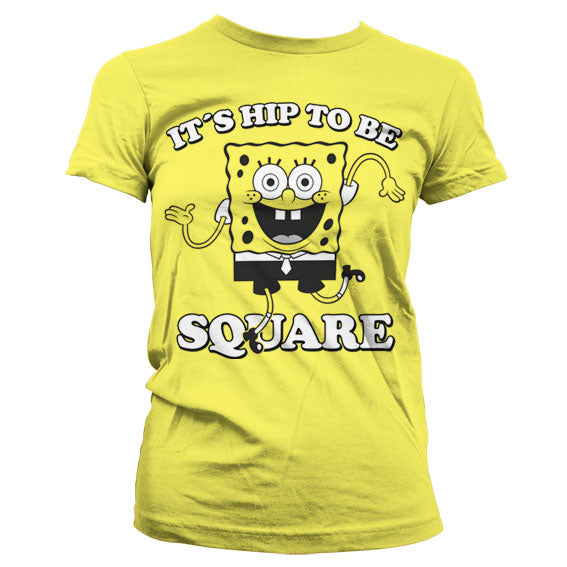Billede af Svampebob Firkant, Svampebob: Hip To Be Square T-shirt (Kvinder)