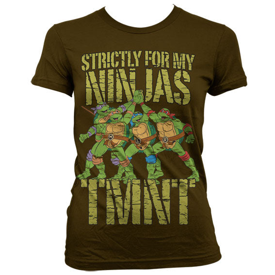 Billede af Ninja Turtles, Strictly For My Ninjas T-shirt (Kvinder)