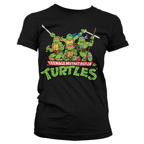 Billede af Ninja Turtles, Distressed Group T-shirt (Kvinder)