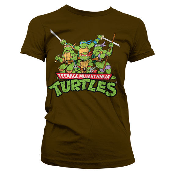 Billede af Ninja Turtles, Distressed Group T-shirt (Kvinder)