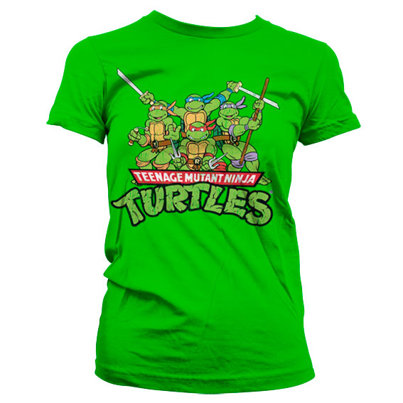 Billede af Ninja Turtles, Distressed Group T-shirt (Kvinder)