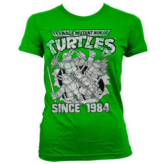 Billede af Ninja Turtles, Distressed Since 1984 T-Shirt (Kvinder)