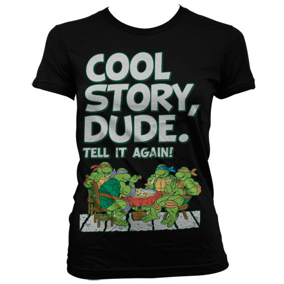 Billede af Ninja Turtles, Cool Story Dude T-Shirt (Kvinder)