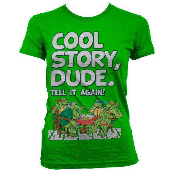 Billede af Ninja Turtles, Cool Story Dude T-Shirt (Kvinder)