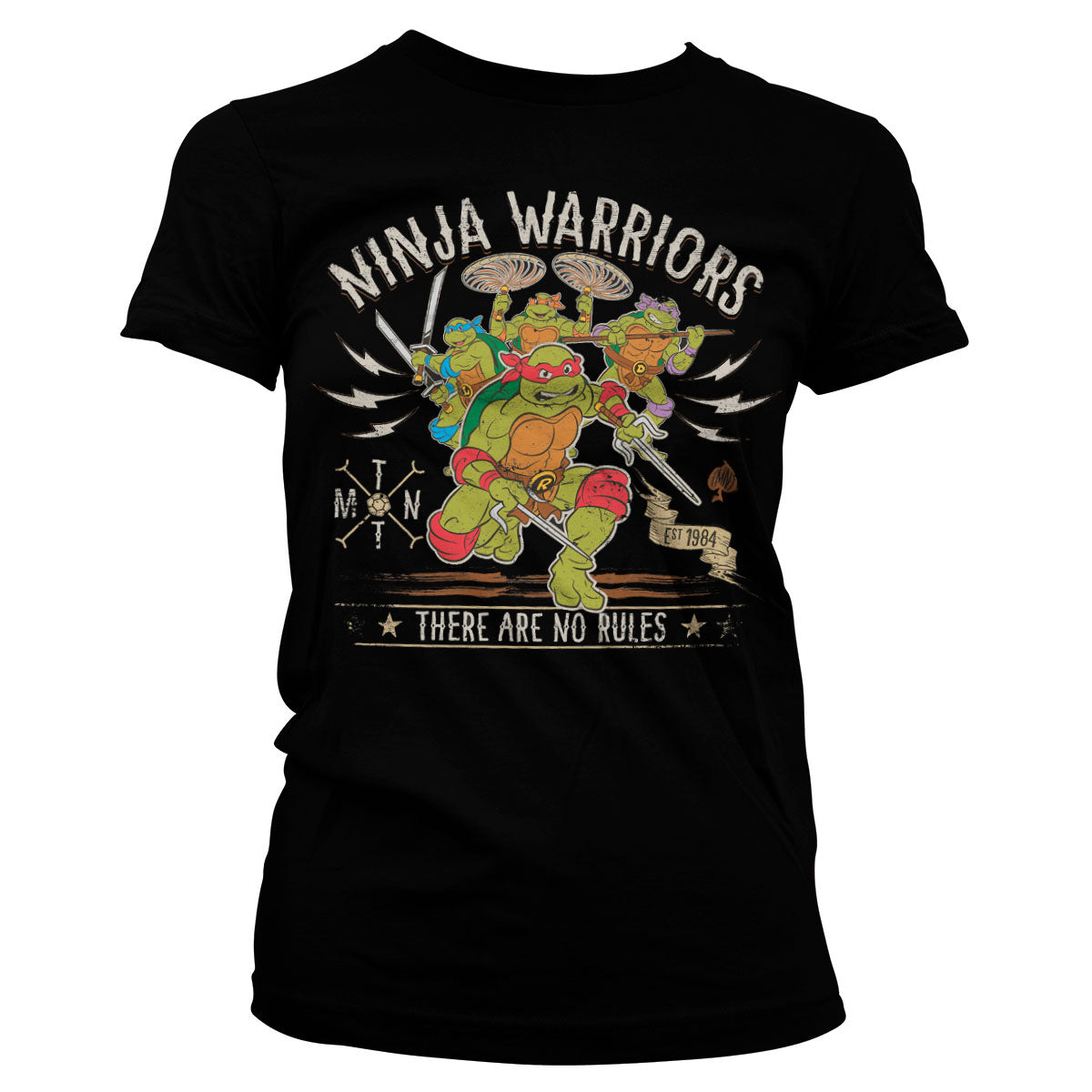 Billede af Ninja Turtles, Ninja Warriors - No Rules T-Shirt (Kvinder)