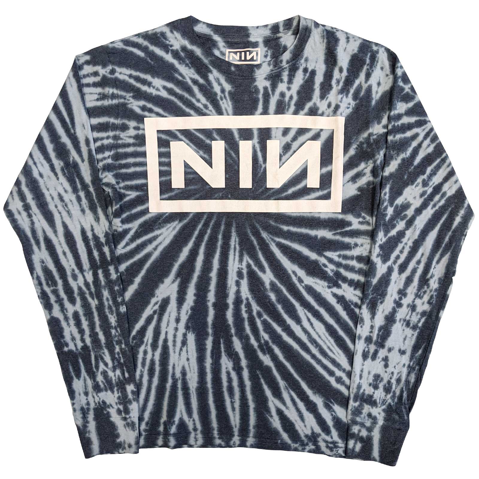 Nine Inch Nails: Logo Long Sleeve T-Shirt (Dip Dye)
