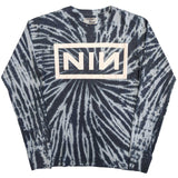 Nine Inch Nails: Logo Long Sleeve T-Shirt (Dip Dye)