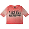 Nirvana: Nevermind Wavy Logo Crop Top (Kvinder) (Mesh)