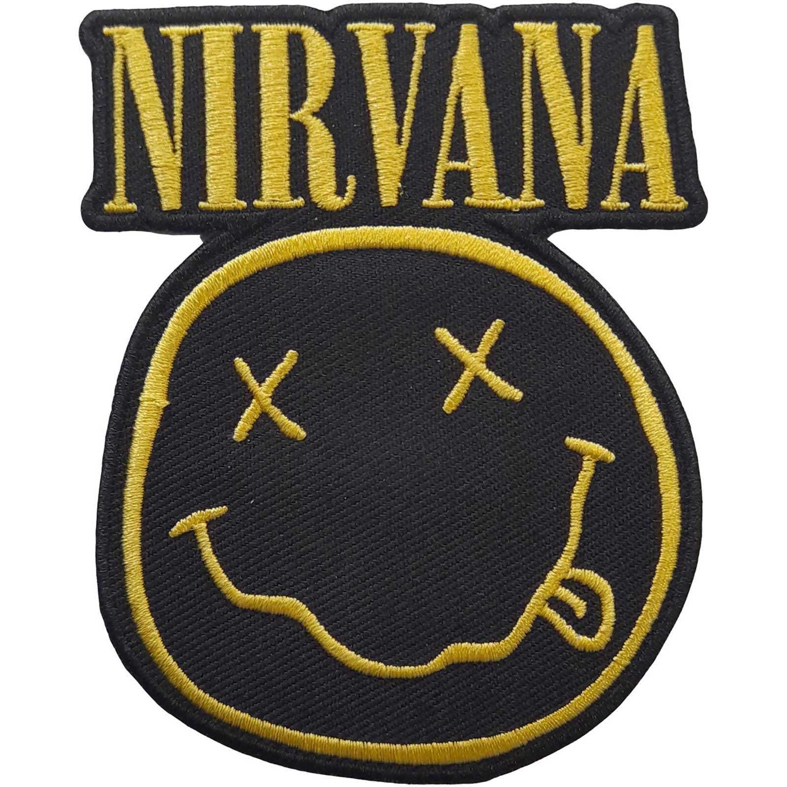 Nirvana: Logo & Smiley Standard Patch (Iron On)