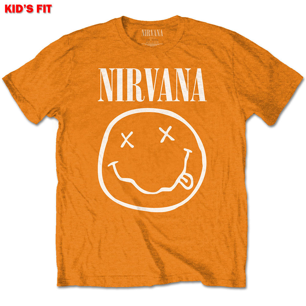 Nirvana, White Smiley T-shirt til børn