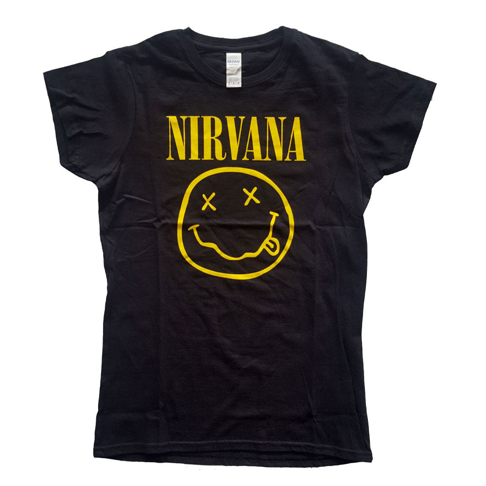 Nirvana, Yellow Smiley T-shirt til kvinder