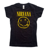 Nirvana, Yellow Smiley T-shirt til kvinder
