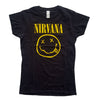 Nirvana, Yellow Smiley T-shirt til kvinder