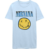 Nirvana, Xerox Smiley Blue T-shirt