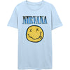 Nirvana, Xerox Smiley Blue T-shirt
