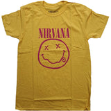 Nirvana: Pink Smiley T-Shirt