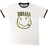 Nirvana: Double Smiley Ringer T-Shirt