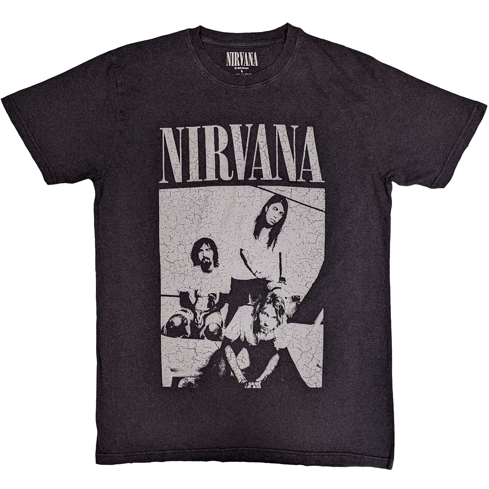 Nirvana: Sitting T-Shirt (Distressed)