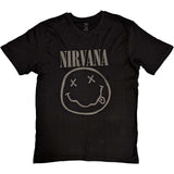 Nirvana: Black Smiley Hi-Build T-Shirt (Hi-Build)