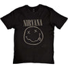 Nirvana: Black Smiley Hi-Build T-Shirt (Hi-Build)