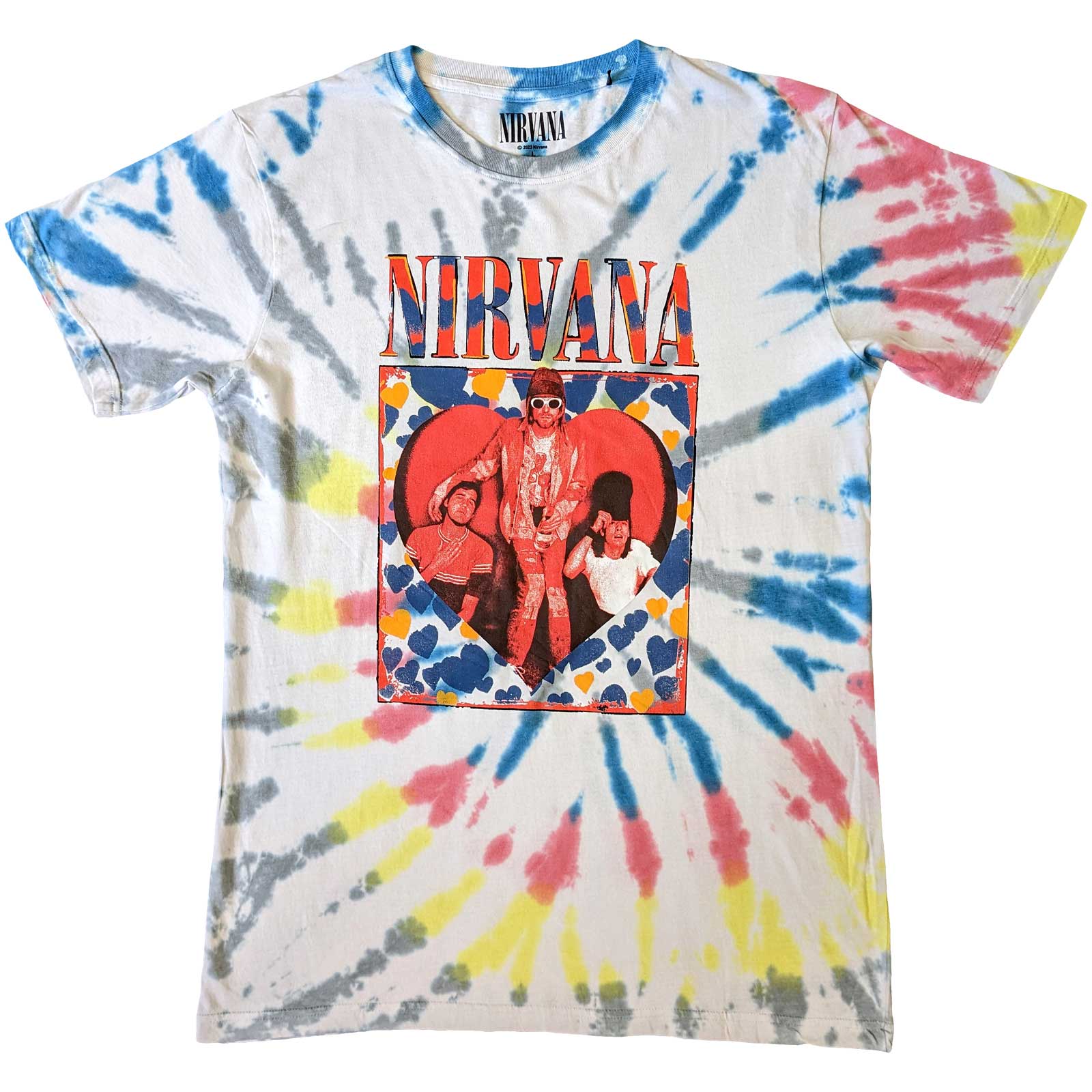 Nirvana: Heart T-Shirt (Dye Wash)
