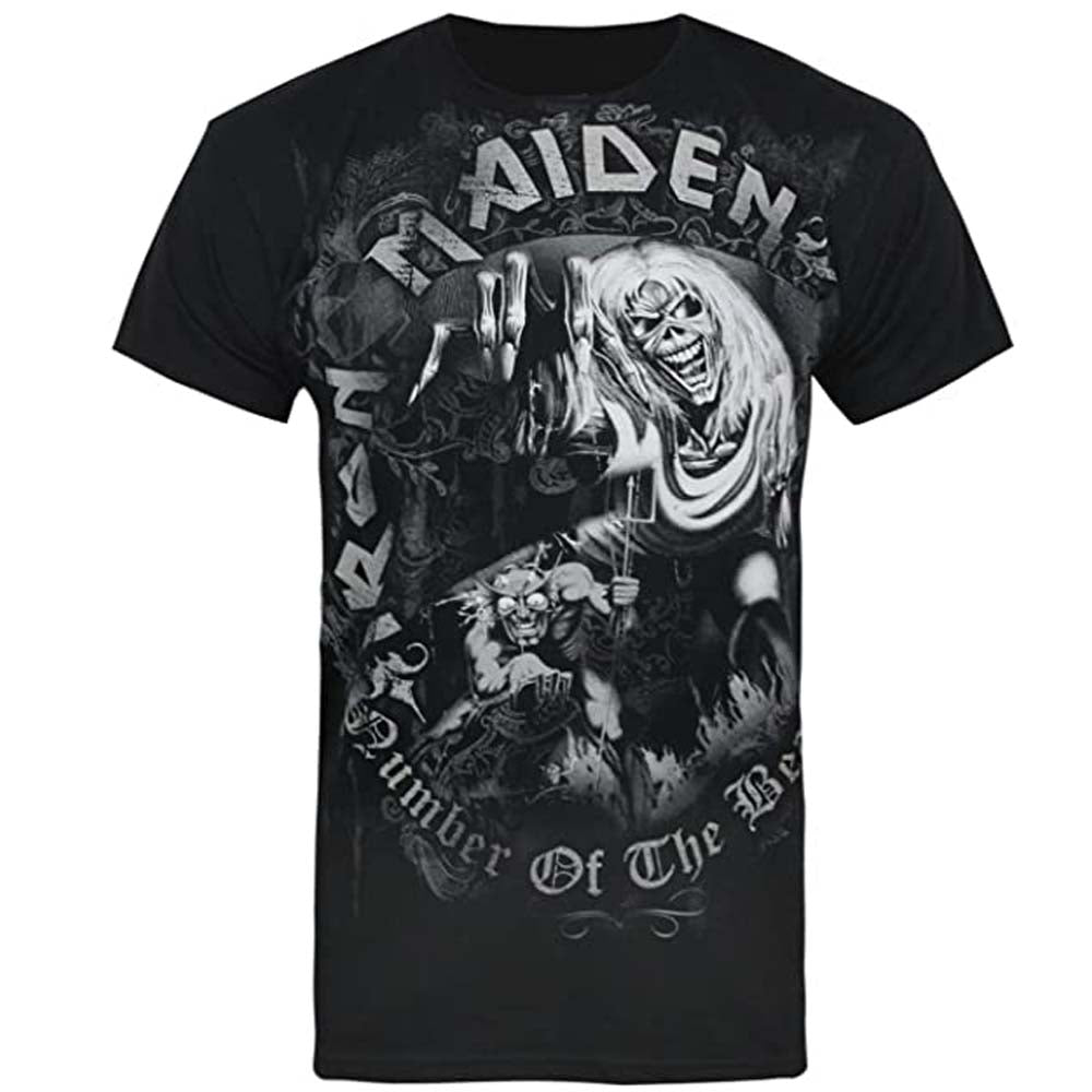 Billede af Iron Maiden Number of the Beast Grey Tone T-shirt