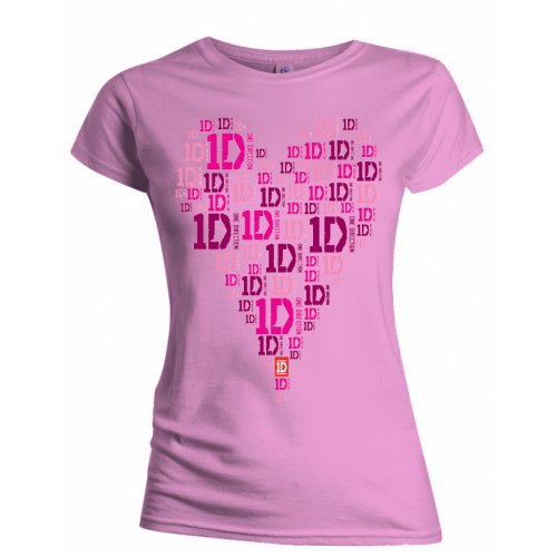 Billede af 1D (One Direction) Heart Logo T-shirt til kvinder
