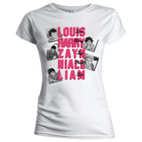 Billede af One Direction Names T-shirt til kvinder