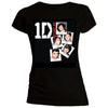 Billede af 1D (One Direction) Photo Stack T-shirt til kvinder