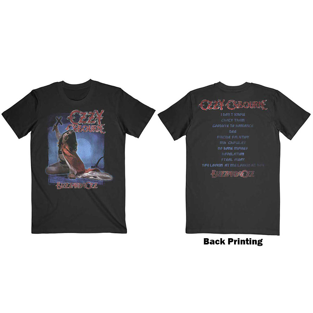 Ozzy Osbourne, Blizzard of Ozz Tracklist T-shirt