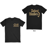 Ozzy Osbourne: Patient No. 9 Gold Logo T-Shirt (Back Print)