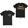 Ozzy Osbourne: Patient No. 9 Gold Logo T-Shirt (Back Print)