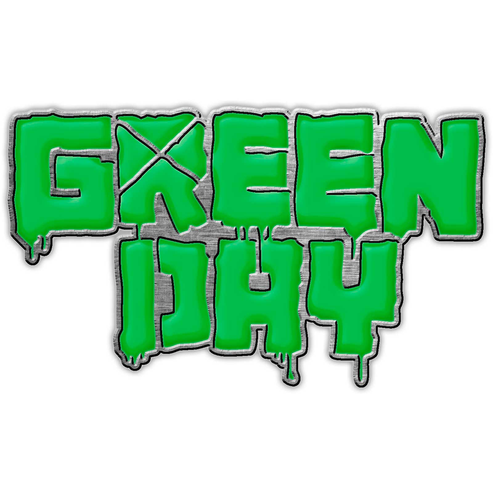 Green Day: Logo Pin Badge (Enamel In-Fill)