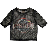 Pink Floyd: Vintage Dark Side of the Moon Seal Crop Top (Kvinder) (Mesh)