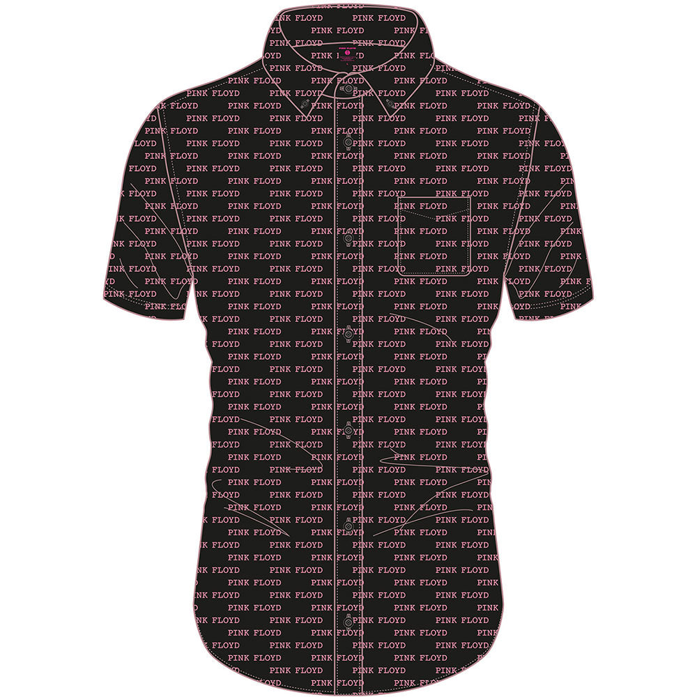 Pink Floyd, Courier Pattern Kortærmet skjorte