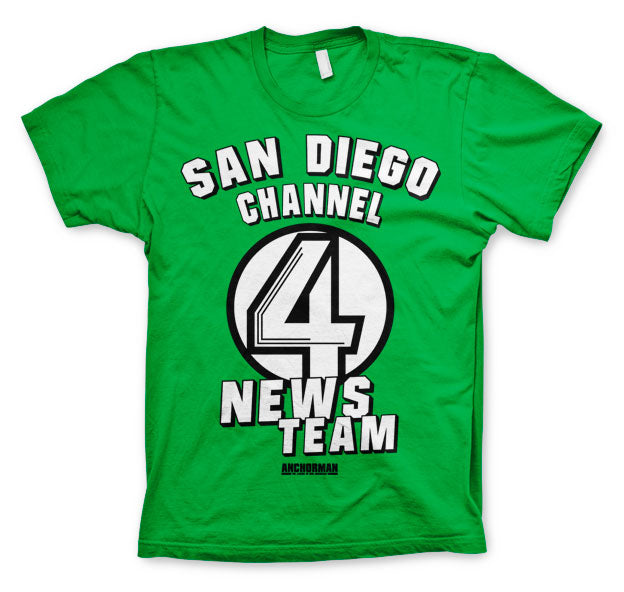Billede af Anchorman, Anchorman: San Diego Channel 4 T-Shirt