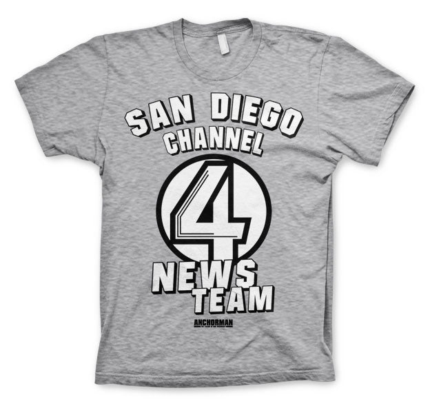 Billede af Anchorman, Anchorman: San Diego Channel 4 T-Shirt