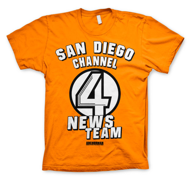 Billede af Anchorman, Anchorman: San Diego Channel 4 T-Shirt