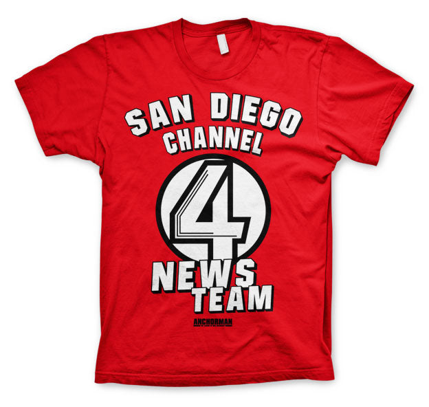 Billede af Anchorman, Anchorman: San Diego Channel 4 T-Shirt