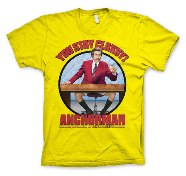 Billede af Anchorman, Anchorman: You Stay Classy T-Shirt