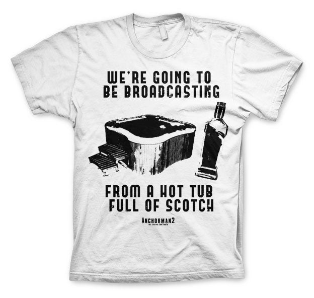 Billede af Anchorman, Anchorman: Hot Tub Full Of Scotch T-Shirt