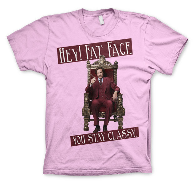 Billede af Anchorman, Anchorman: Hey! Fat Face T-Shirt