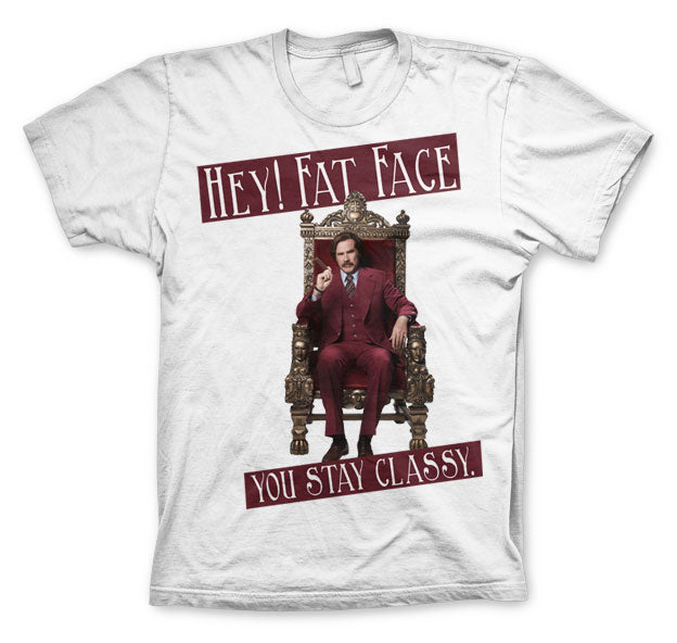 Billede af Anchorman, Anchorman: Hey! Fat Face T-Shirt