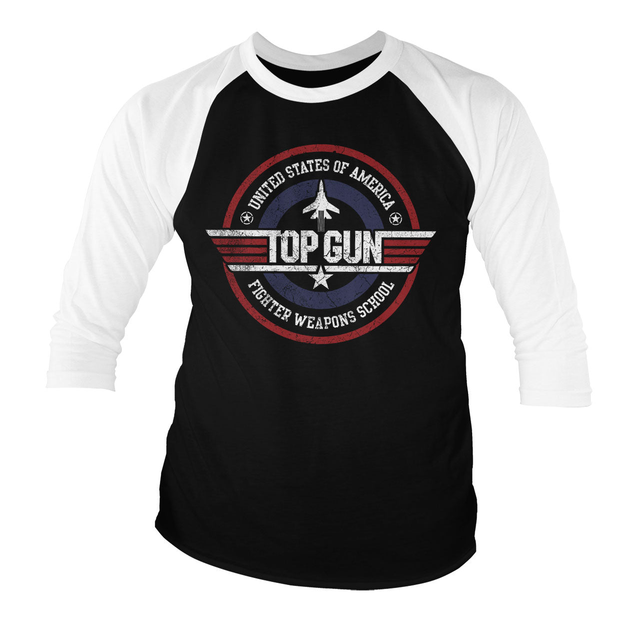 Billede af Top Gun: Fighter Weapons School 3/4-ærmet Raglan T-Shirt