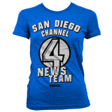 Billede af Anchorman, Anchorman: San Diego Channel 4 T-shirt (Kvinder)