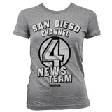 Billede af Anchorman, Anchorman: San Diego Channel 4 T-shirt (Kvinder)