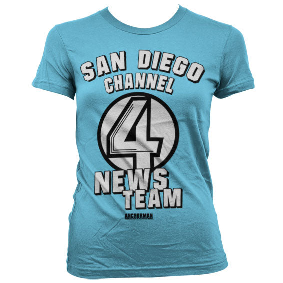 Billede af Anchorman, Anchorman: San Diego Channel 4 T-shirt (Kvinder)