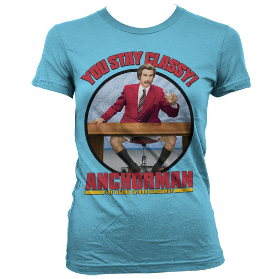 Billede af Anchorman, Anchorman: You Stay Classy T-shirt (Kvinder)