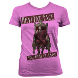 Billede af Anchorman, Anchorman: Hey! Fat Face T-shirt (Kvinder)